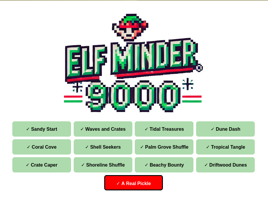 Elf connect initial screen