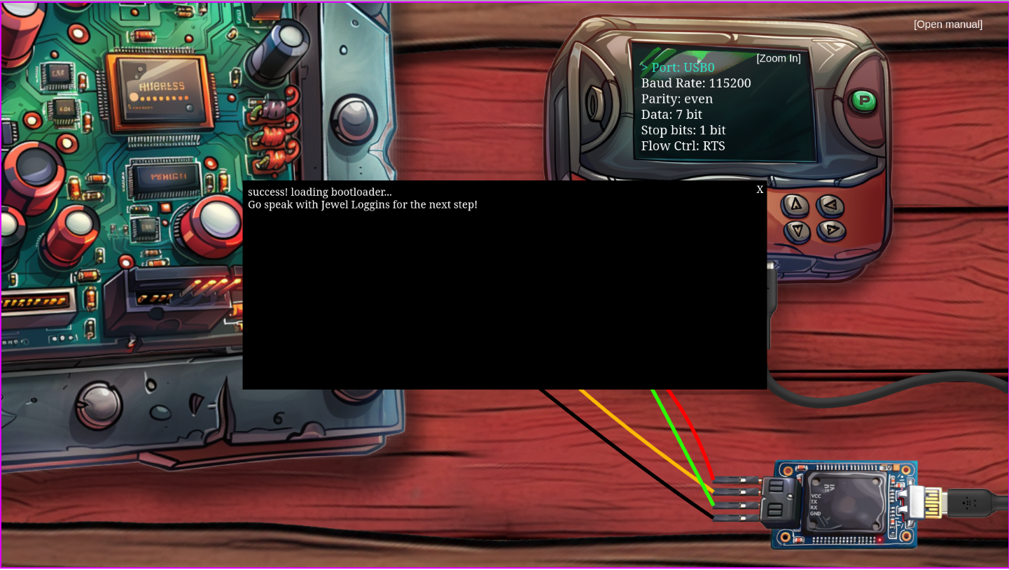 Image of hardware hacking 101 part 1 successul serial connection